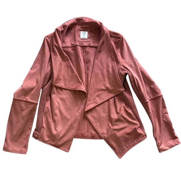 Good‎ Hart by Matilda Jane Size Large  Waterfall moto faux suede leather Jacket - Picture 1 of 11
